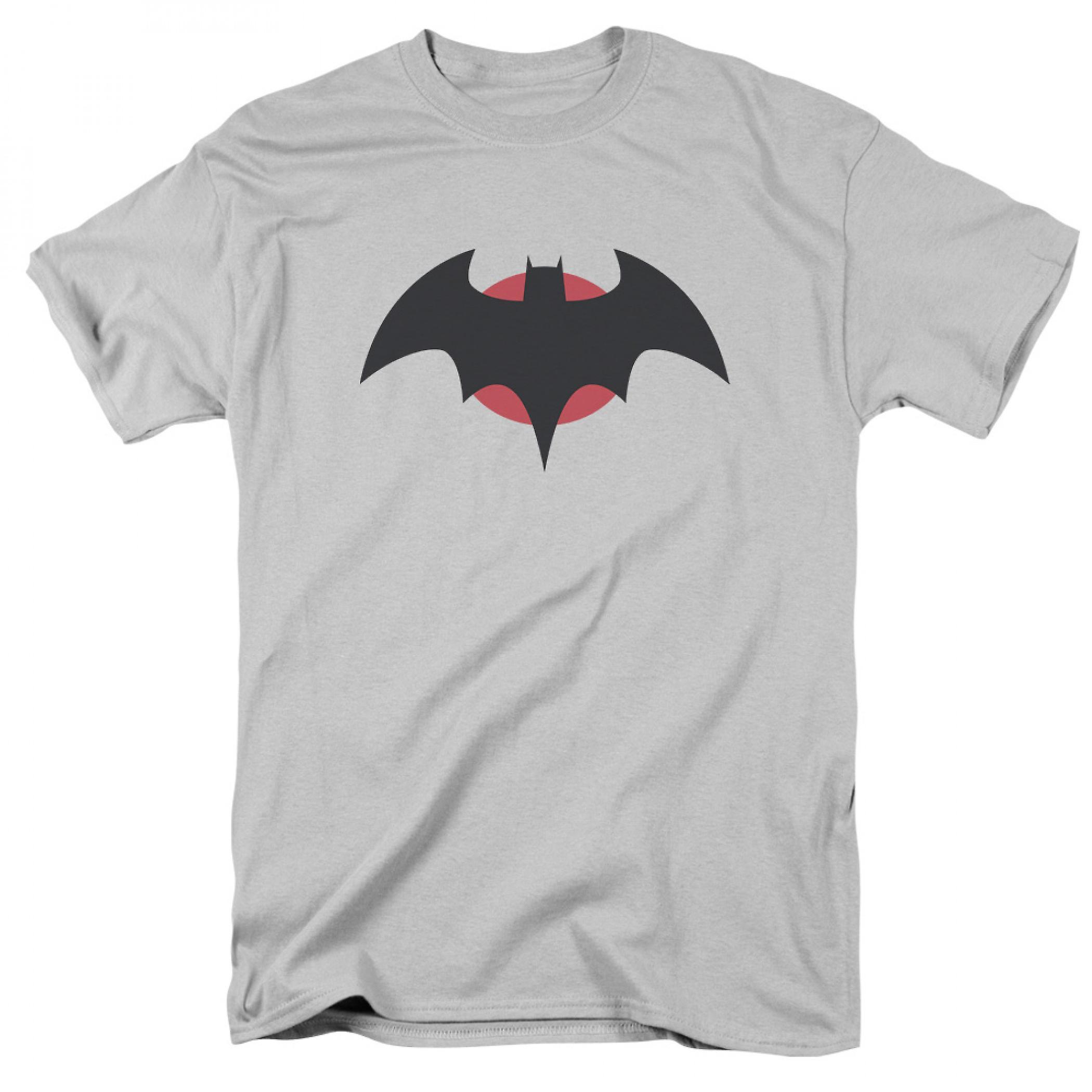 DC Comics Flashpoint Batman Thomas Wayne Symbol T-Shirt Grey Large