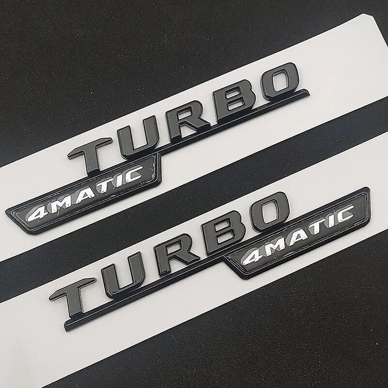 Hikig 3d Abs Chrome Car Rear Trunk Badge Fender Side Sticker Logo A35 Turbo 4matic Emblem For Mercedes A 35 Amg W176 W177 Accessories Fender Black ...