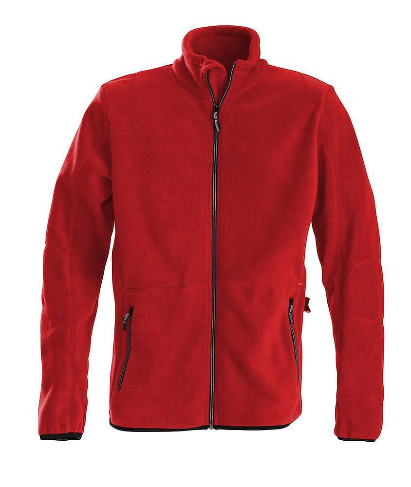 James Harvest Printer James Harvest Speedway Mens Fleece Jacket | Heavy Knit Microfleece Red 2XL