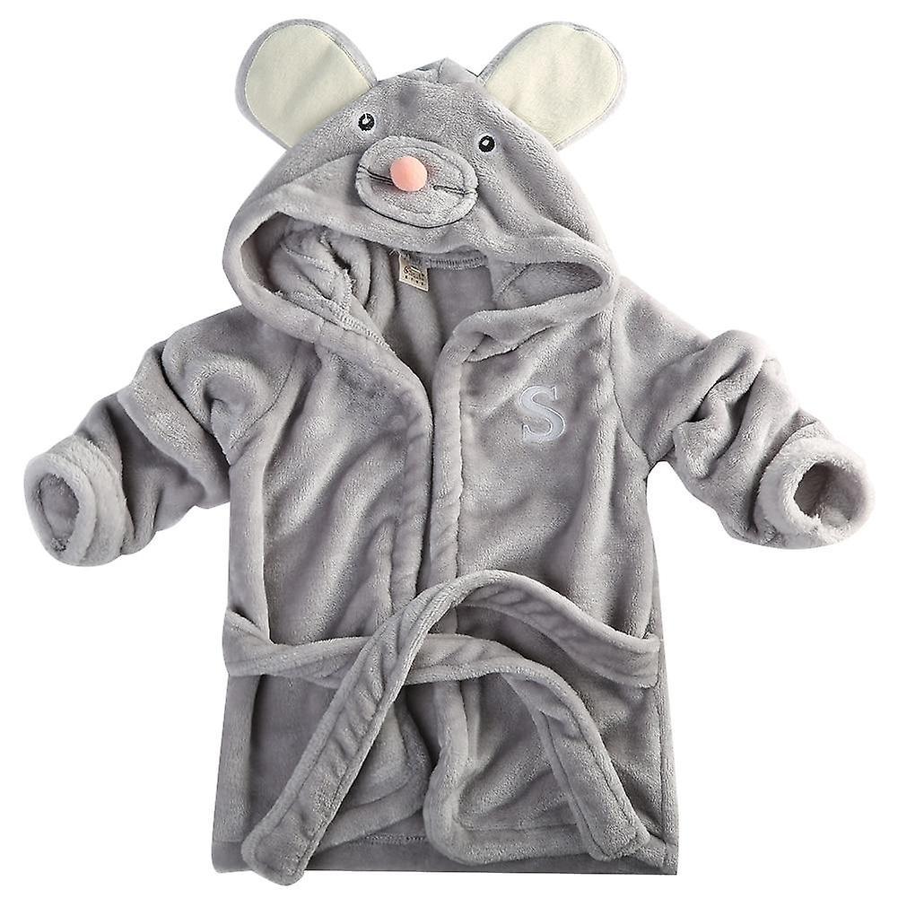 Slowmoose Cartoon Design, Hooded Winter Bathrobe For Babies 1 to 2Y