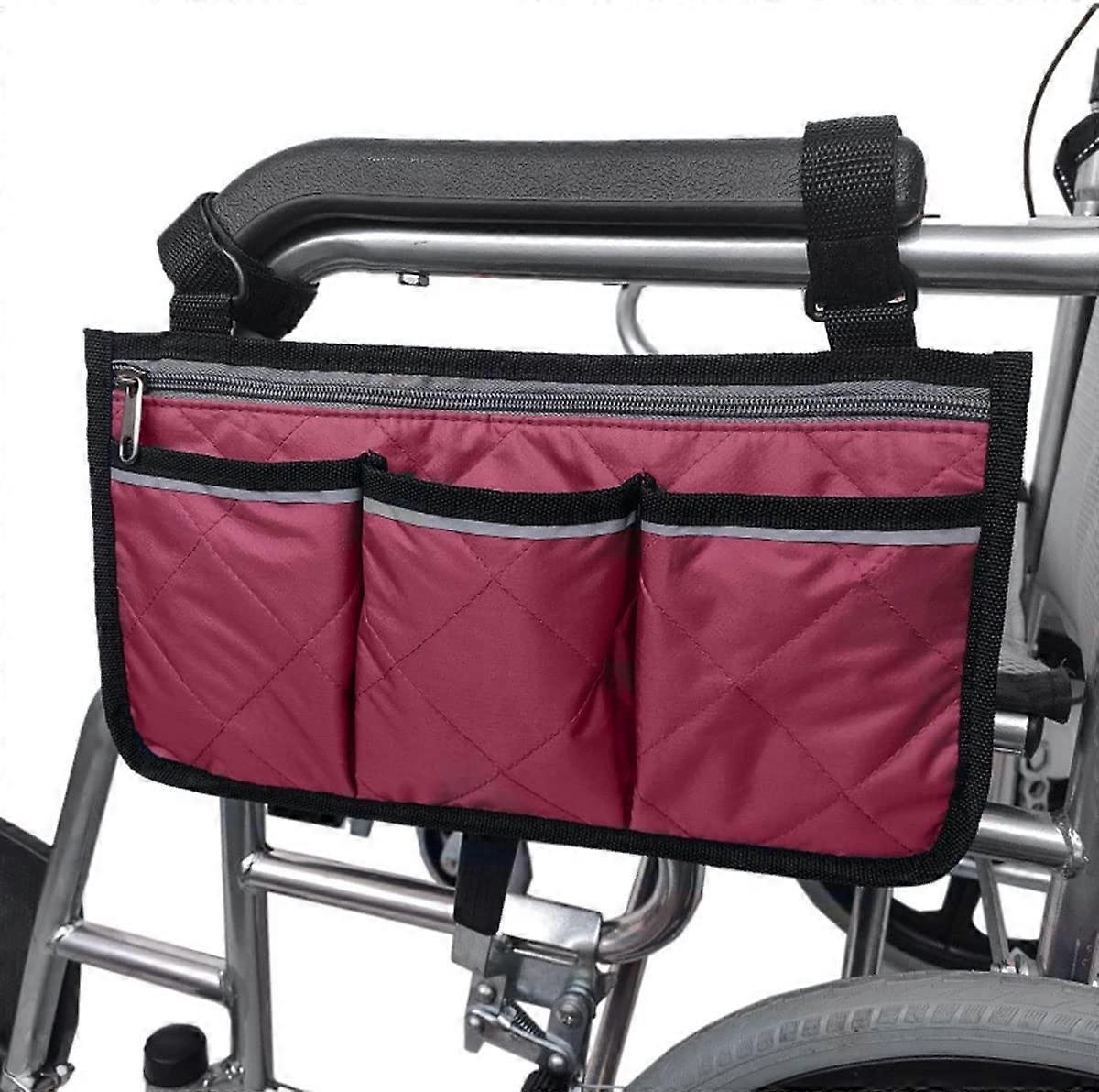 Usiful Walker Bag,Multifunctional Wheelchair Side Bag Scooter Armrest Side Bag Hanging Pouch Storage Organizer For Bed Rail, Scooters, Walker Rolla..