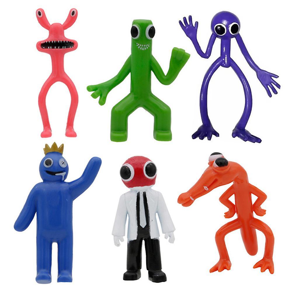 Vicbuy Home Decor 6pcs/set Rainbow Friends Action Figures Toys Party Cake Topper Gift