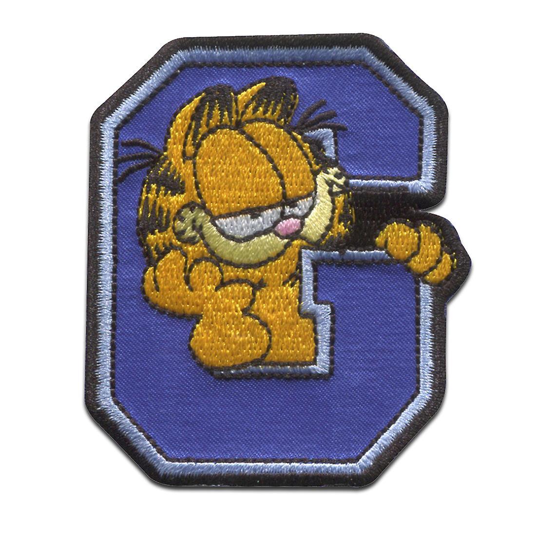 Comercial Mercera Garfield © G Comic cat embroidered - patch, iron-on picture, iron-on, appliqués, patches, patches, iron-on, size: 5.6 x 6.6 cm