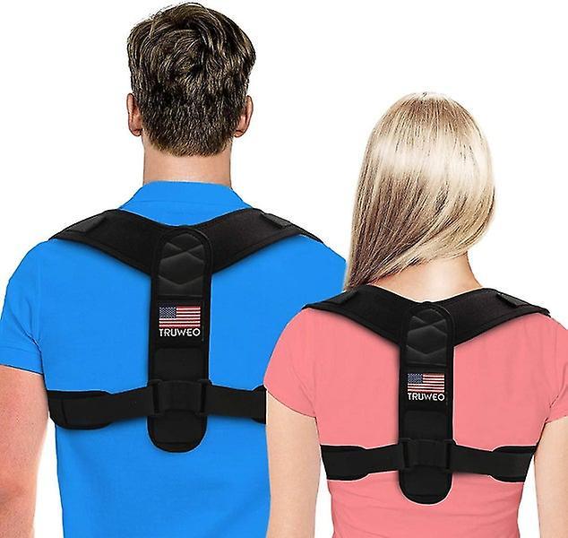 Hsmy Adjustable Posture Corrector for Men and Women - Upper Back Brace for Clavicle Support