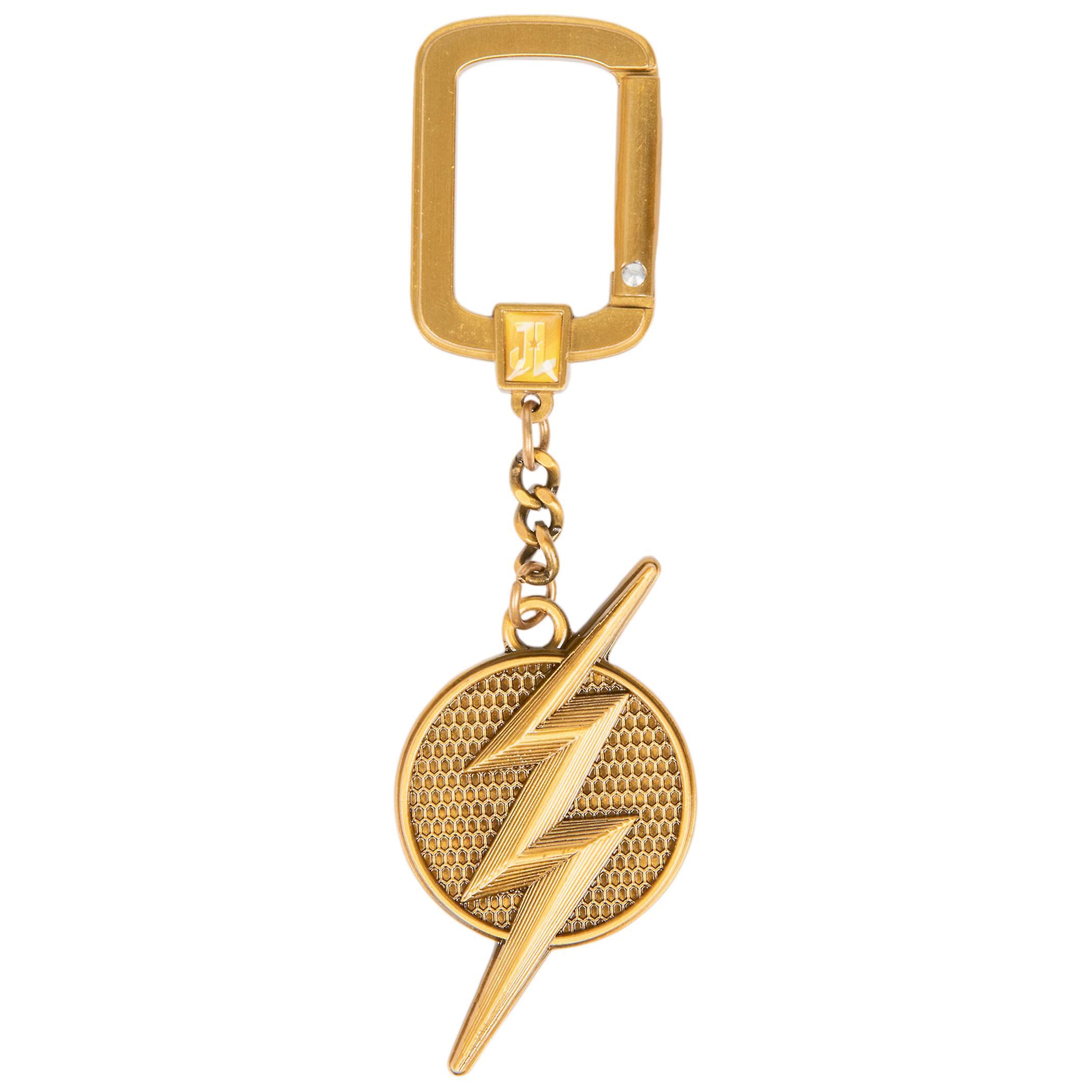 DC Comics The Flash Justice League Gold Logo Keychain