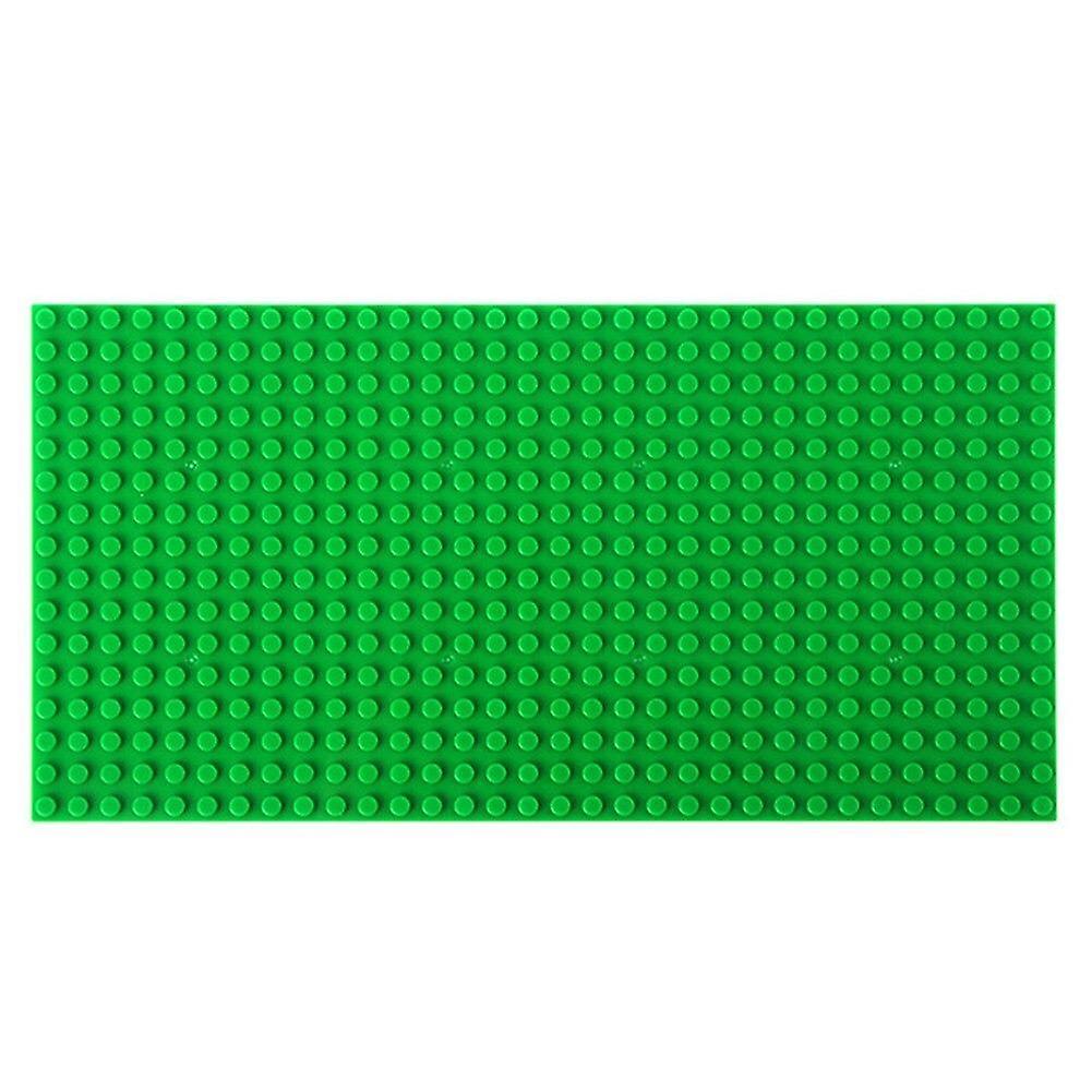 Slowmoose Double-sided Classic Base Plates, Compatible Building Blocks D green-s-1632d