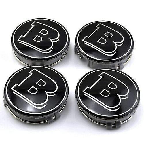 Auto Car Specialist Brabus Mercedes Car Wheel Center Caps Hub Cover 75mm 4 Pcs For A B C E S G Class Cla Cls Slk Ml Amg