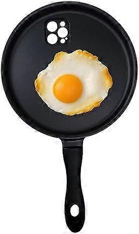 Ubiuo Funny Fried Cooking Egg Phone Case, Frying Pan Creative Phone Case for iPhone 15 14 13 12 11 Pro max X XS XR Silicone Case Cover (for iPhone ...