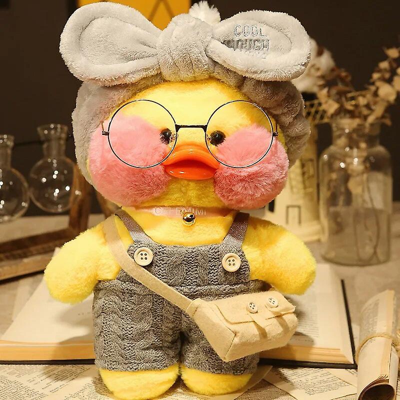 Begleri 30cm Cute Lalafanfan Cafe Duck Plush Toy Kawaii Lalafanfan Duck Doll Soft Stuffed Animal Plush Pillow Birthday Gifts For Kids B5 25-30cm