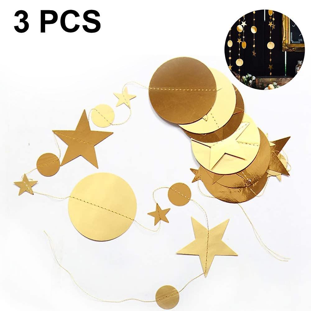 unbrand Twinkle Little Star Party Garlands Glitter Hanging Moon Stars