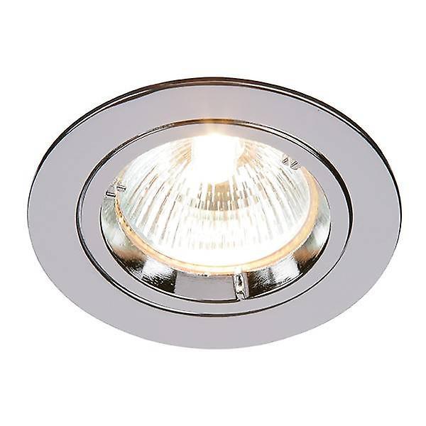 Saxby Lighting Cast 1 Light Recessed Downlight Chrome Plate, GU10