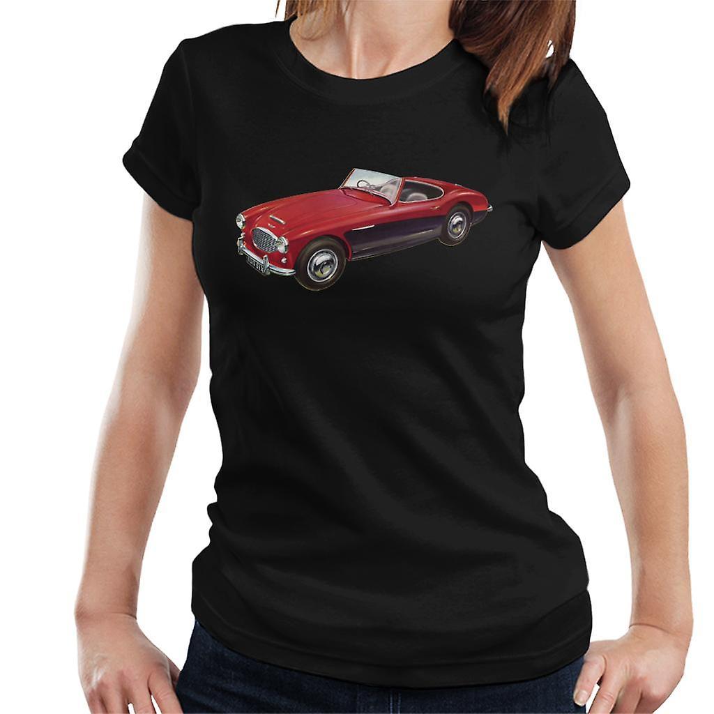 Austin Healey 3000 Mark II Red British Motor Heritage Women's T-Shirt Black XX-Large