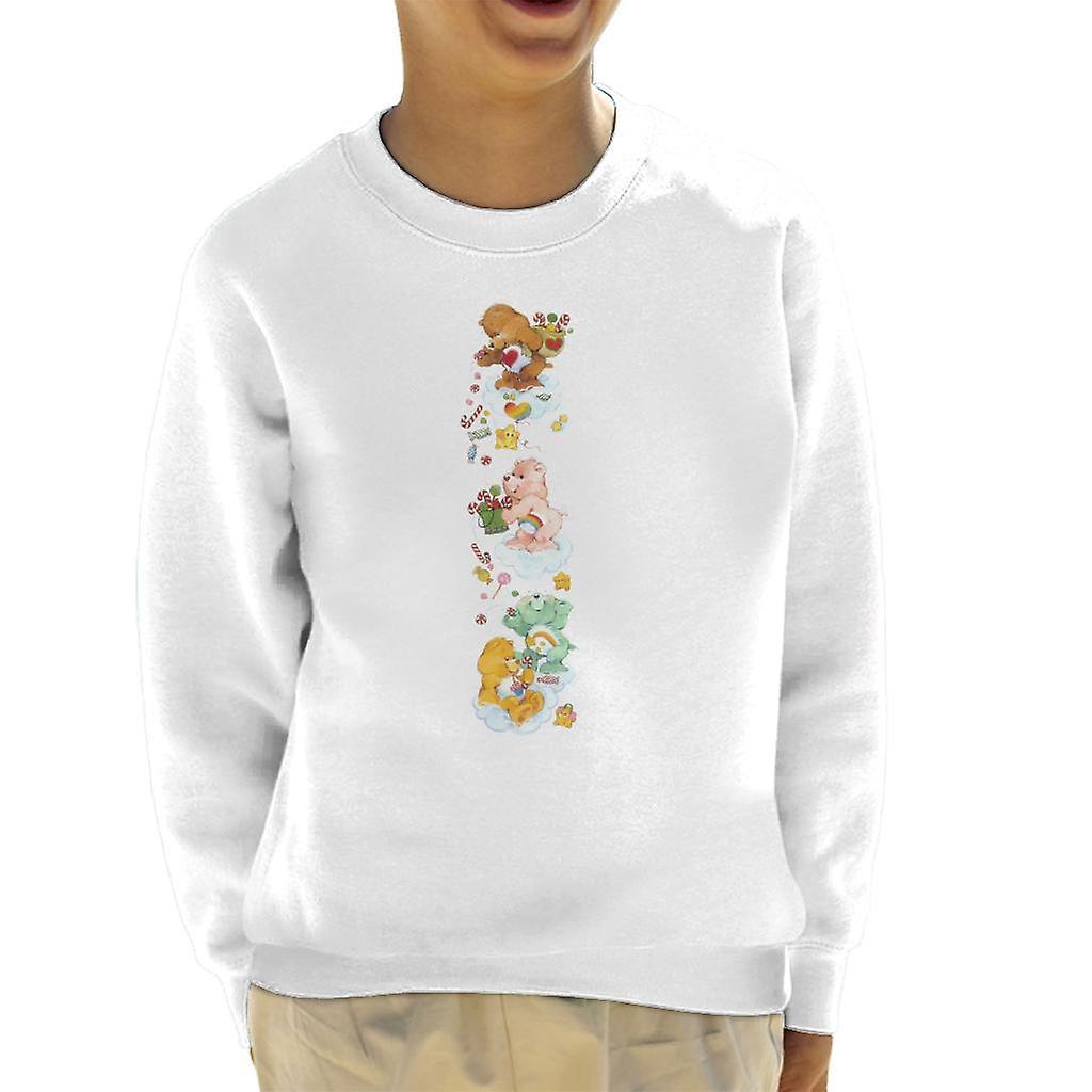 Care Bears Christmas Tenderheart Bear Candy Shower Kid's Sweatshirt White Medium (7-8 yrs)