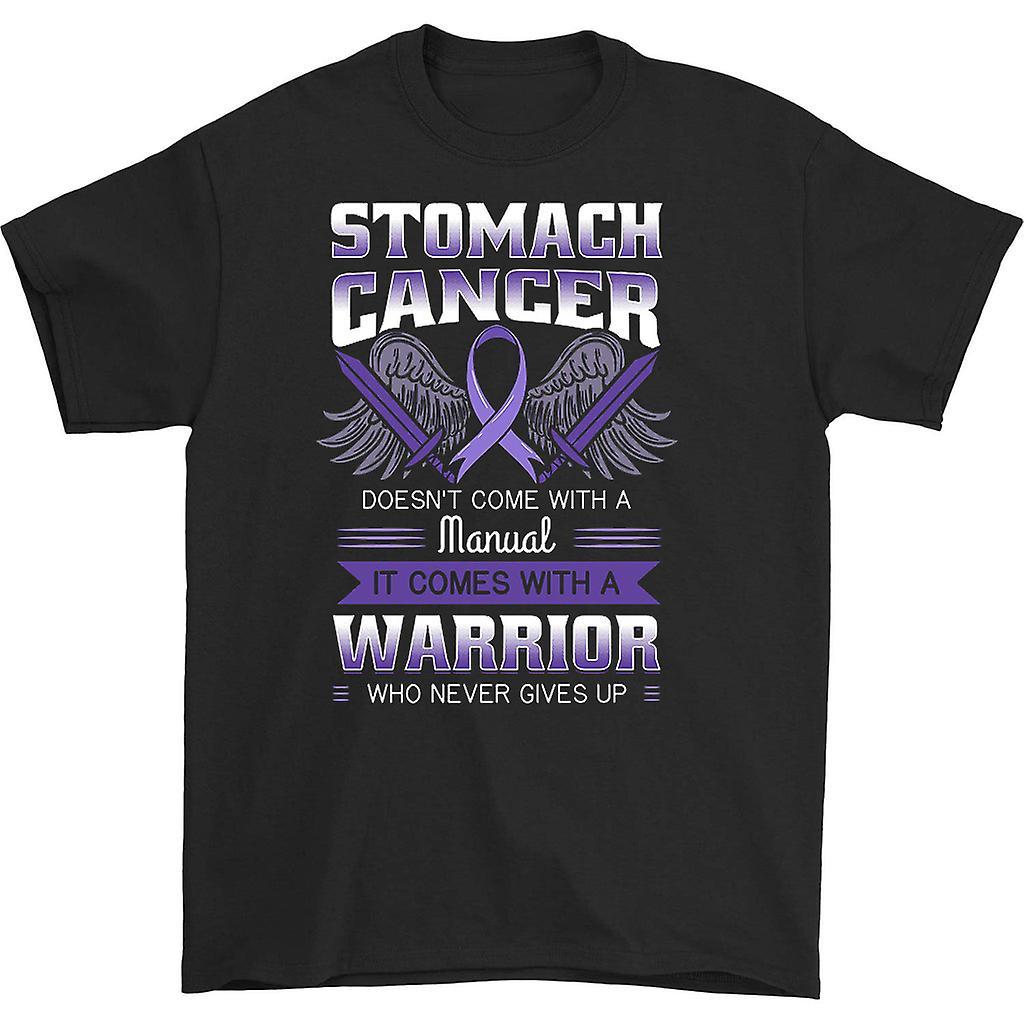 HISHARK Stomach Cancer T-shirt Black L