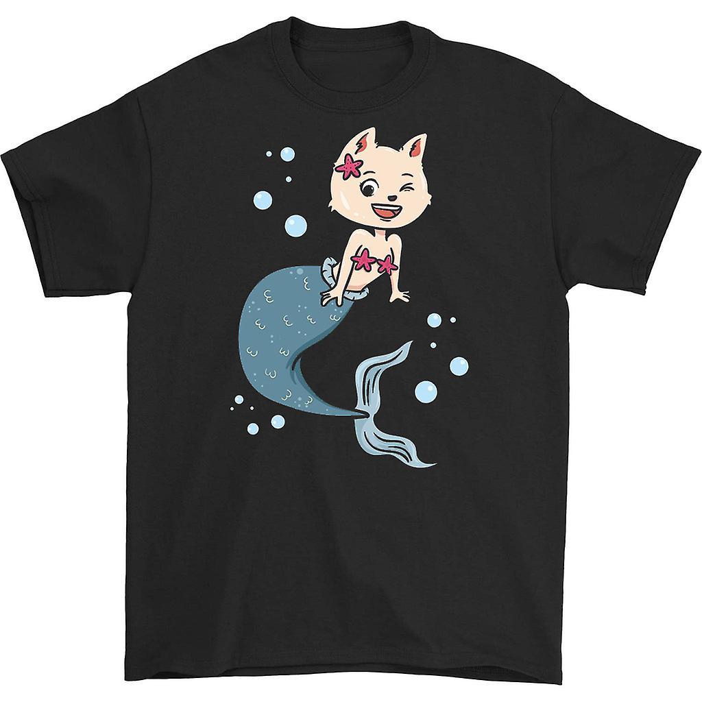 HISHARK Purrmaid mermaid t-shirt Black M