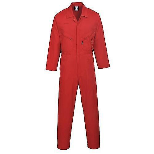 Portwest Mens Liverpool-zip Workwear Coverall (Pack of 2) Navy Medium x Tall