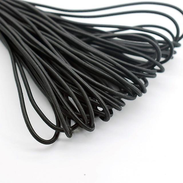 Slowmoose Strong Elastic Rope Bungee Shock Cord - Stretch String black 10 meter / Diameter 3mm