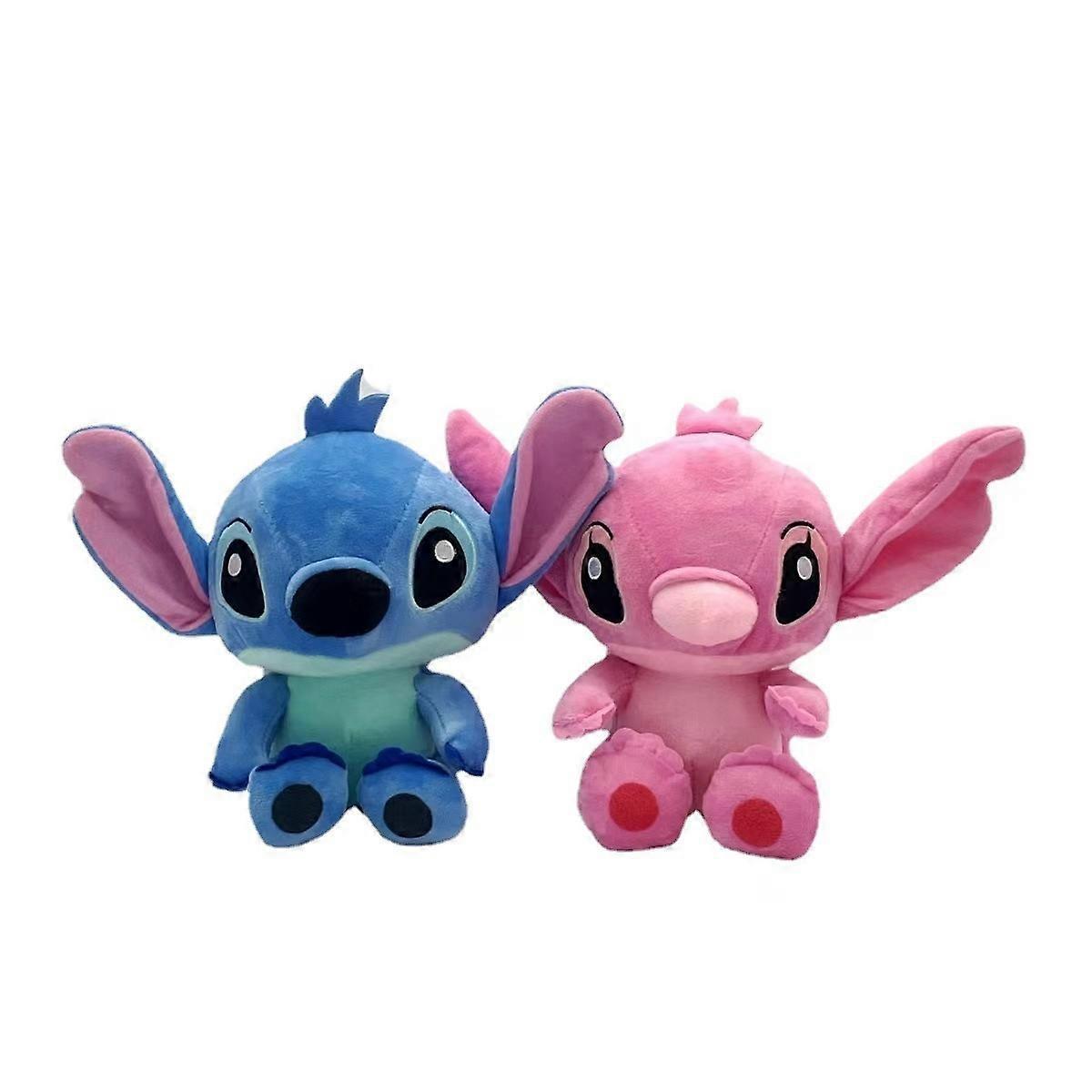 Bagadawang Lilo Stitch Couple Plush Toys Anime Cartoon Stuffed Dolls Girl Kid Birthday Gift Pink