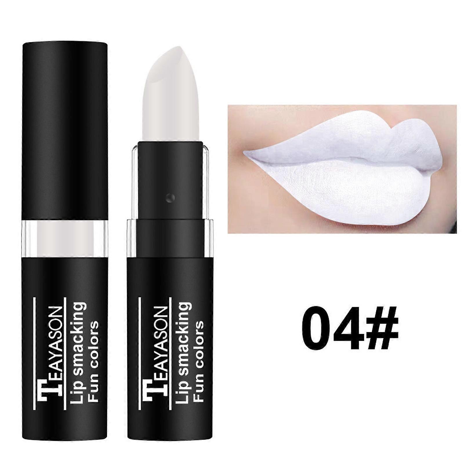 Flye Dark Lipstick White Nude Color Halloween Creative Makeup Retro Lipstick D