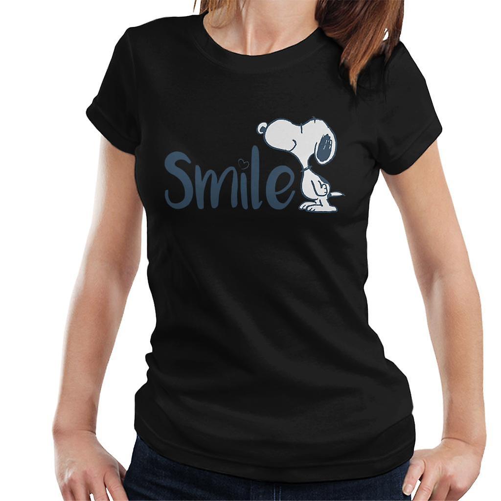 Peanuts Snoopy Smile Women's T-Shirt Black XX-Large