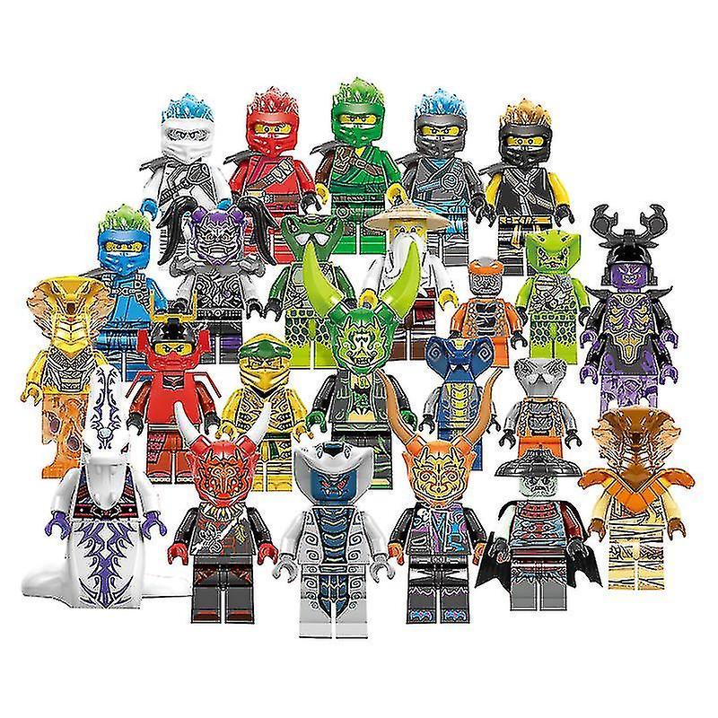 Cryin Set Of 24 Pcs Ninjago Mini Figures Kai Jay Sensei Wu Master Building Blocks Toys