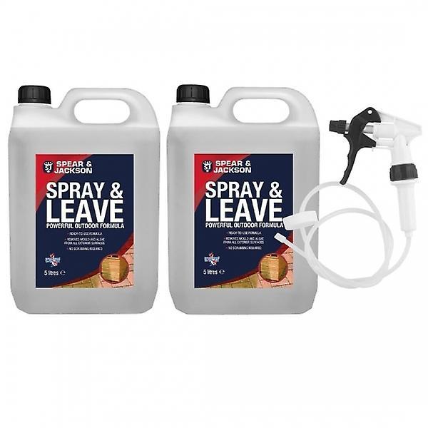 Spear and Jackson Spray & Leave Spear & Jackson 2 X 5L Ready To Use + Long Hose Trigger