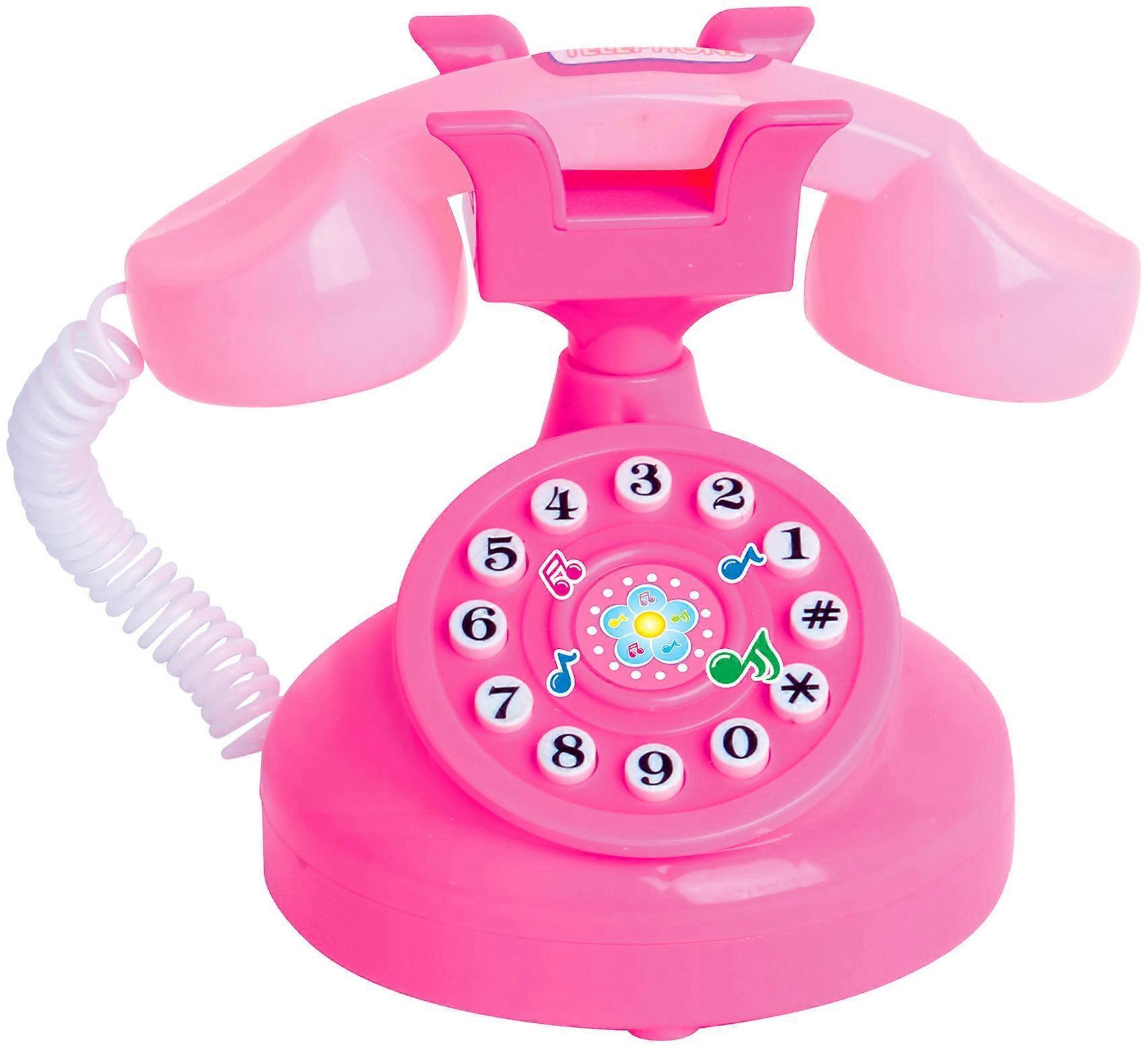 Aiducho Boys Kids Toys Toy Telephone Landline Phone Toy Plastic Telephone Toy Baby Doll Chatter Telephone Toy Retro Telephone