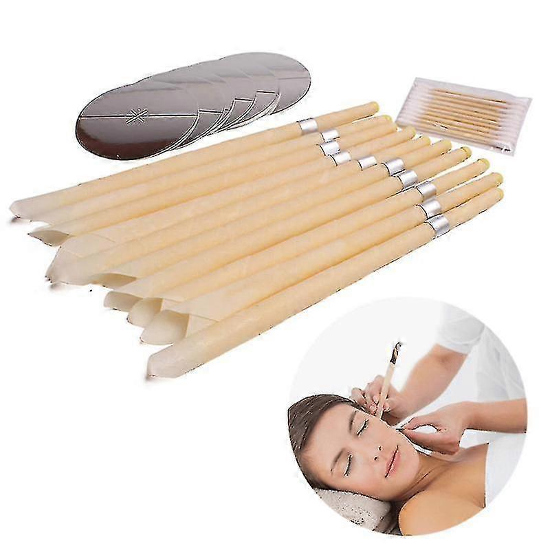 Elsavct Ear Candle Indian Hopi Beeswax Ear Candle Natural Aromatherapy Ear Wax Remover