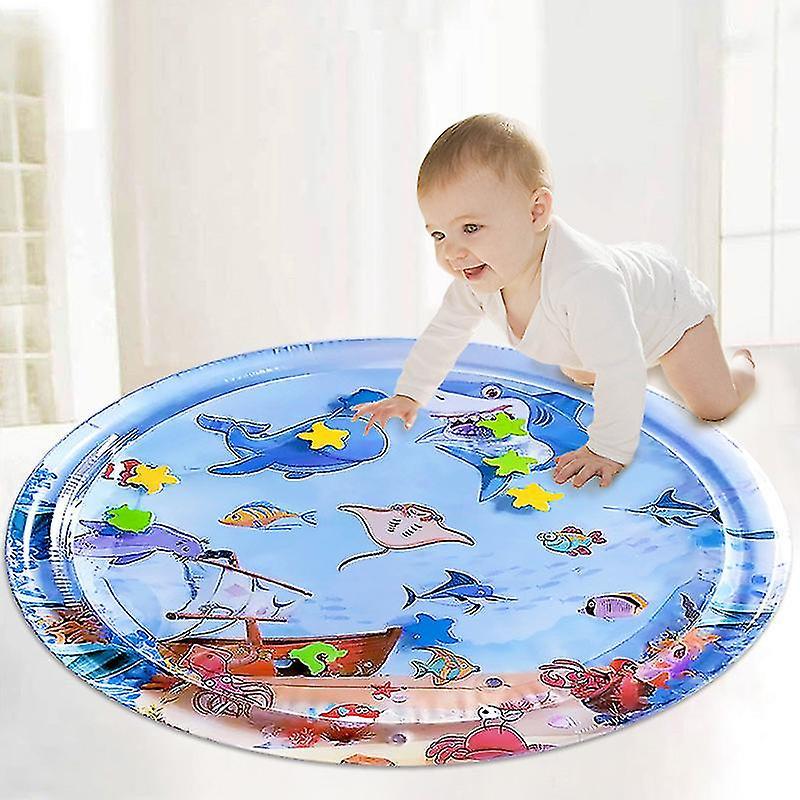 Tianzun Inflatable Tummy Time Mat Baby Water Play Mat Promoting Baby Motor And Sensory Development, Gift For Infants