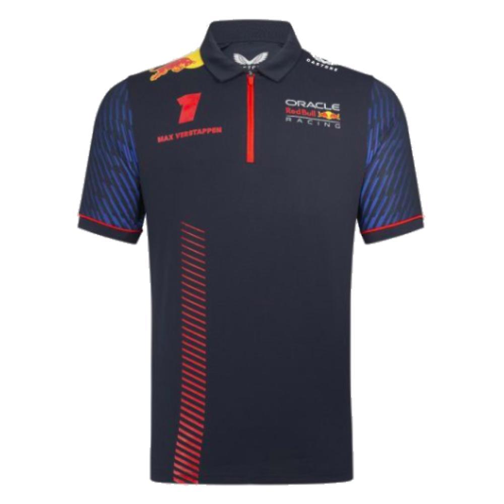 Castore 2023 Red Bull Racing Max Verstappen Team Polo Shirt (Night Sky) Navy Medium Adults