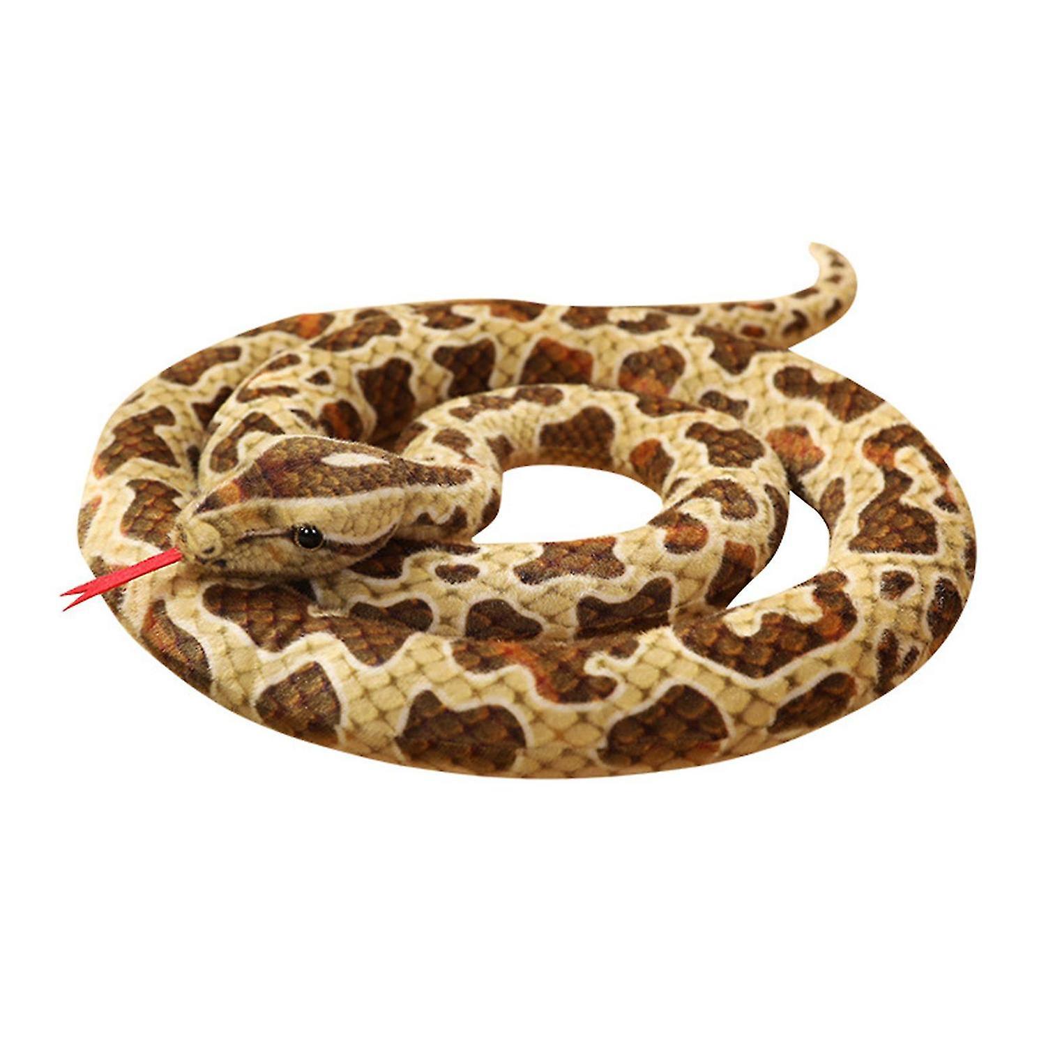 POTATO New Discount-snake Stuffed Animal Plushie, 200cm Plush Zoo Animals, Snake Toy brown