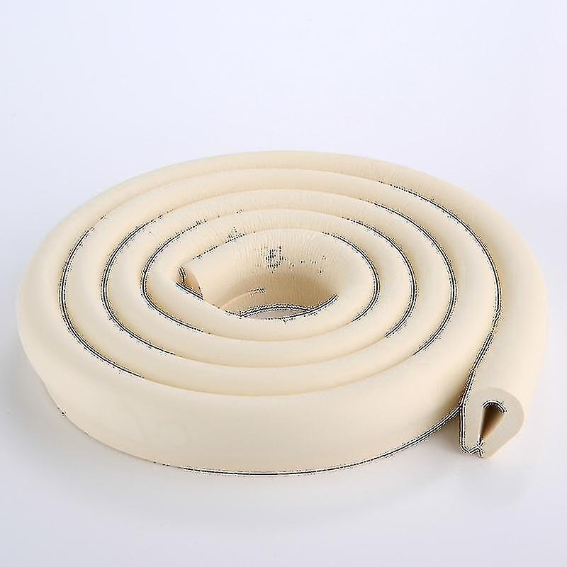 Joyy 2m U Shape Baby Safety Soft Corner Edge Foam Guard Cushion Compatible With Glass Table Beige