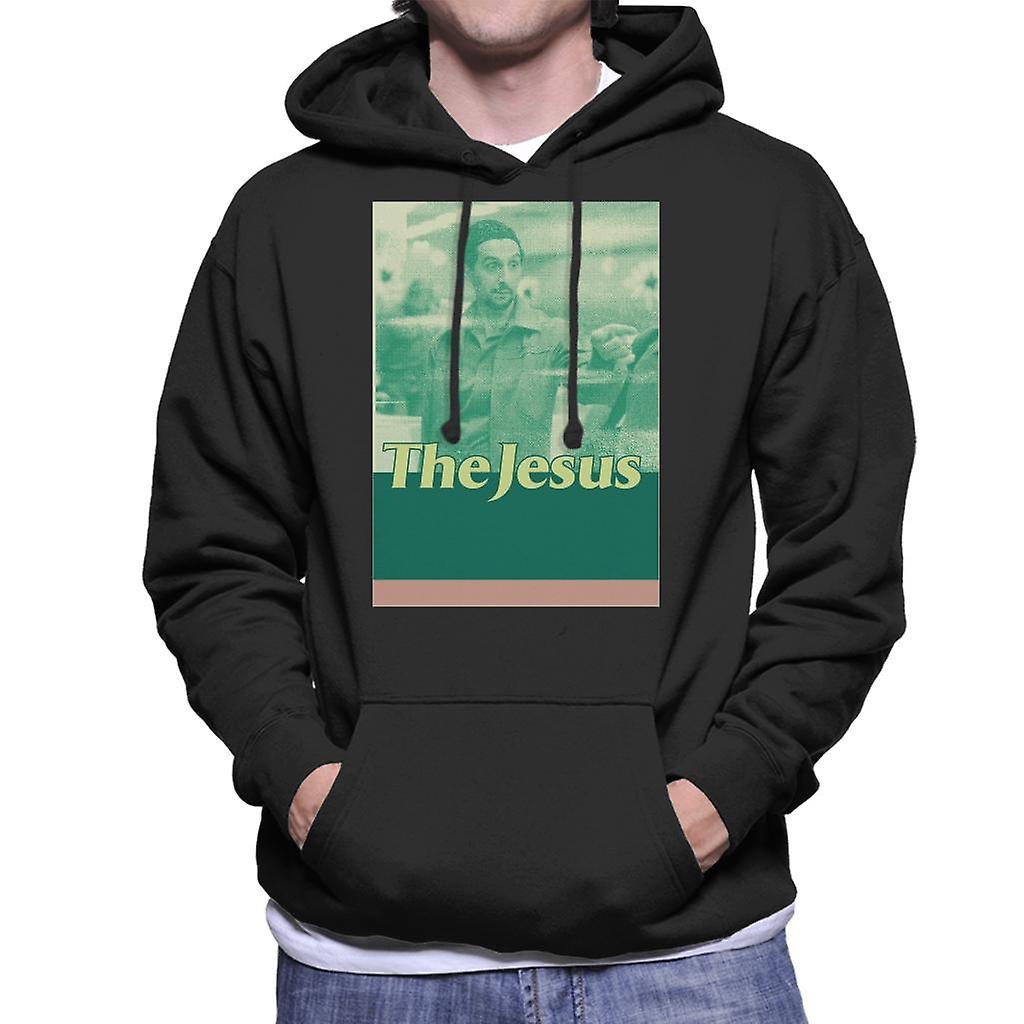 The Big Lebowski The Jesus Retro Men's Hooded Sweatshirt Black X-Large