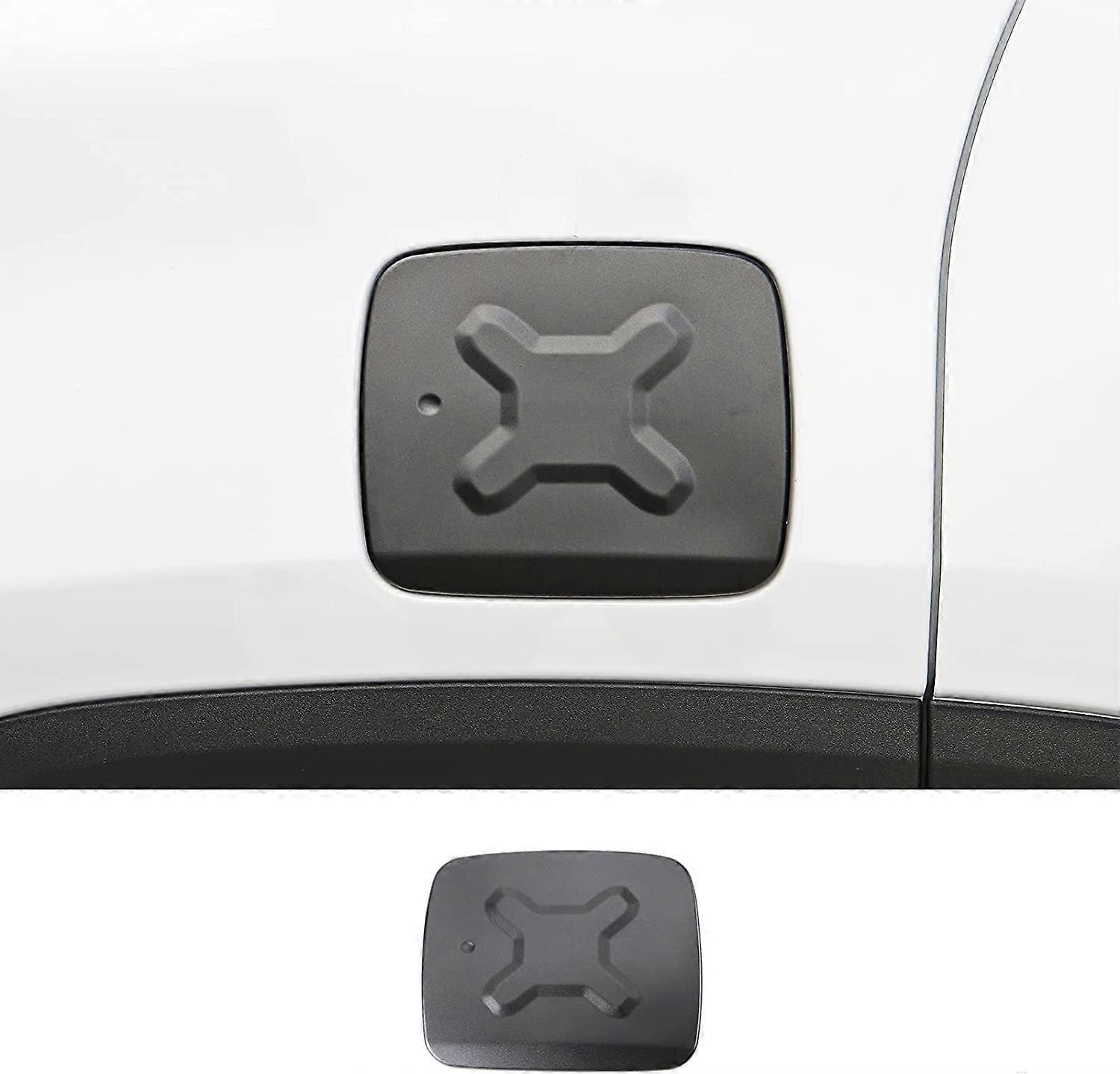 Gas Cap Fuel Filler Door Gas Tank Cap Trim Cover For Jeep Renegade, Black