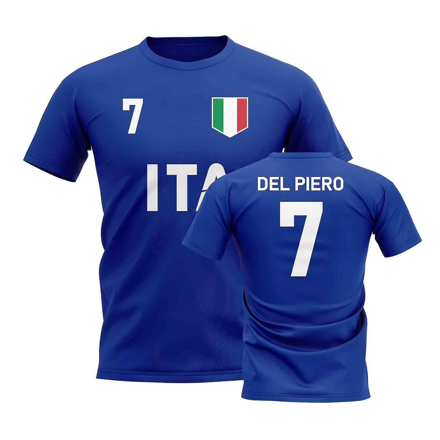 UKSoccerShop Alessandro Del Piero Country Code Hero T-Shirt (Blue) Dark Blue LB (9-11 Years)