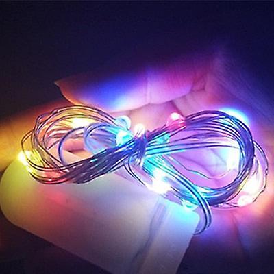 Slowmoose Waterproof, Battery Operated-led String Lights For Outdoor/indoor Decoration RGB 1M 10Leds