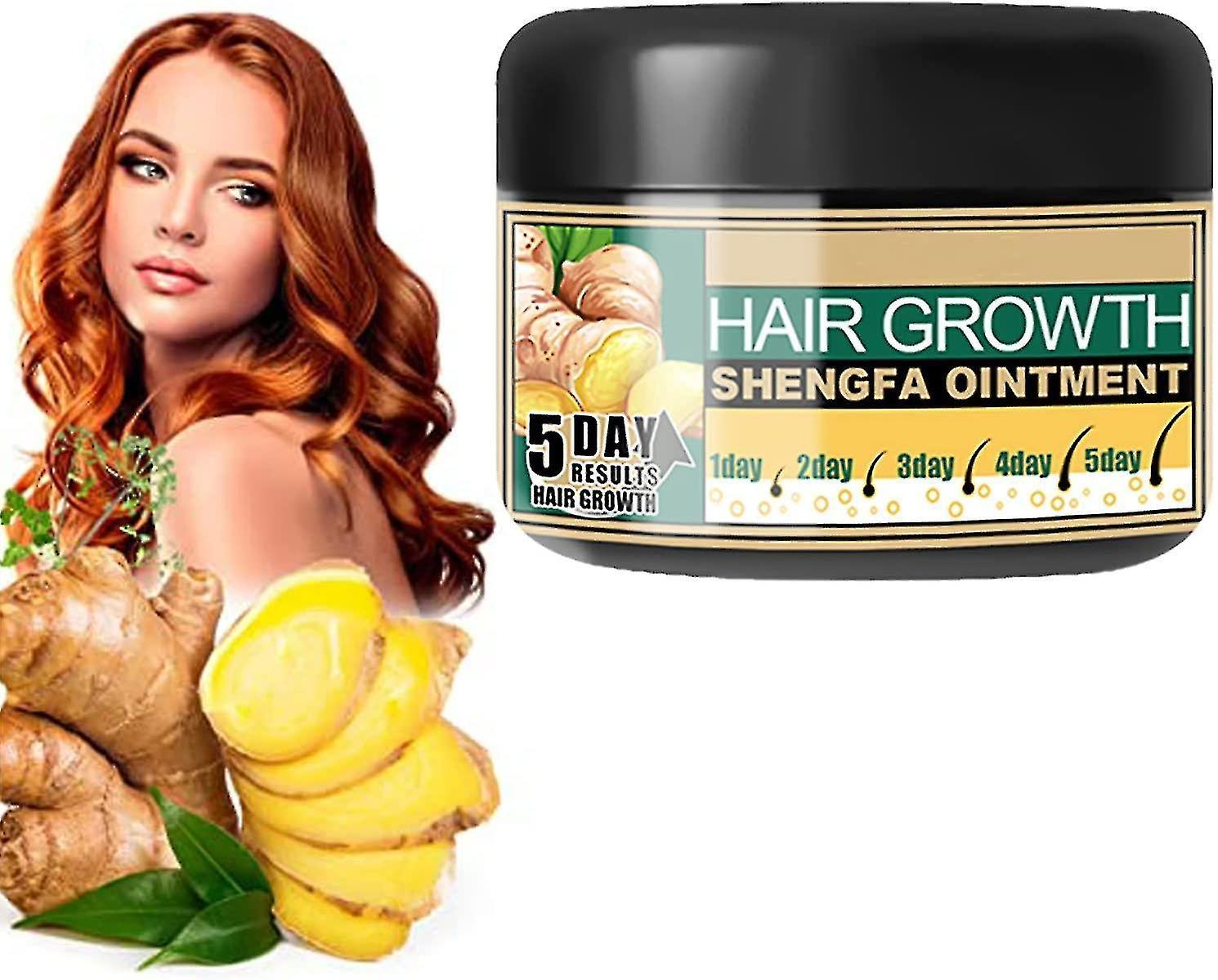 unbrand Ginagen Hair Regrowth Ginger Extract Cream, Snuntival Ginagen Cream,ginger Hair Growth Ointment For Moisturizing Scalp 1pcs