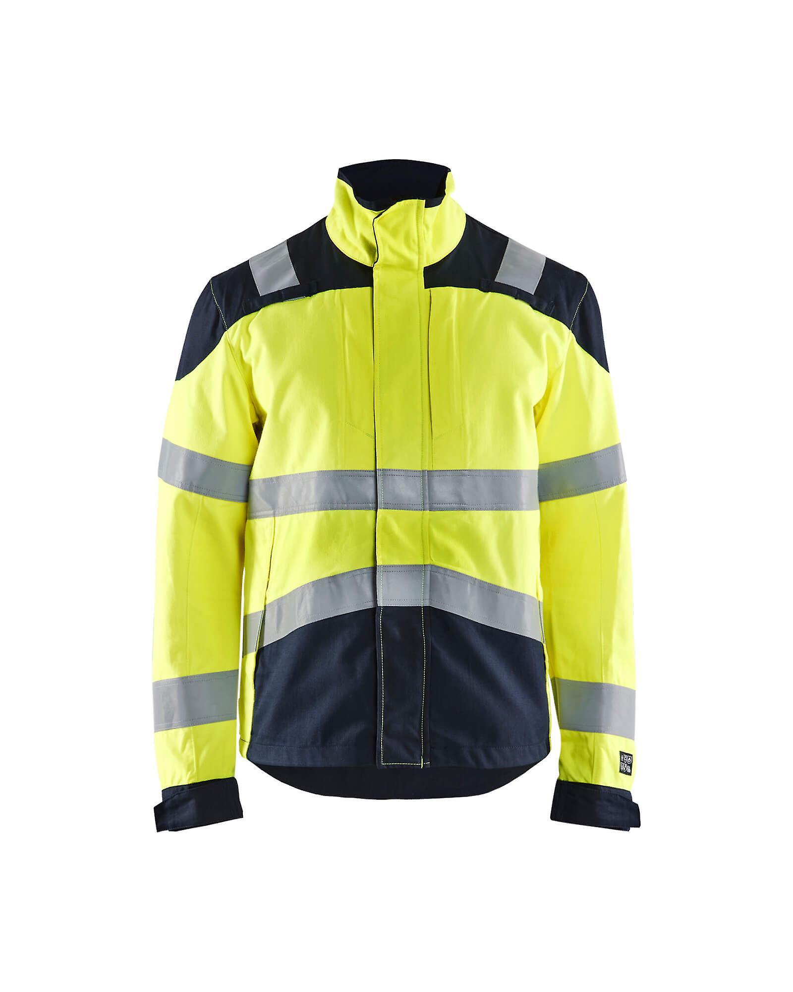 Blaklader 4089 multinorm flame-retardant jacket - mens (40891512) Yellow/navy blue Xs