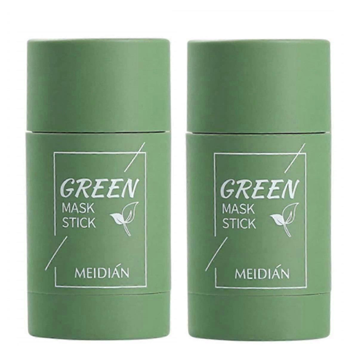 Shanxi Shuishuidiansan Trading Green Tea Mask Stick,Blackhead Remover with Green Tea Extract,Deep Pore Cleansing,Moisturizing, Skin Brightening, Re...