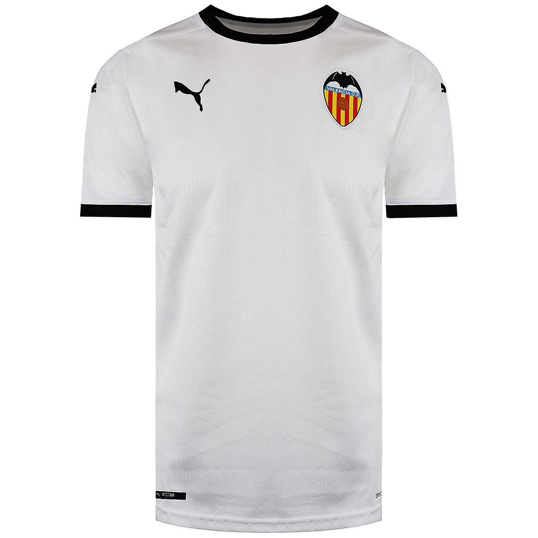 Puma Valencia CF Home White Replica Mens Football Jersey Top 757470 01 L