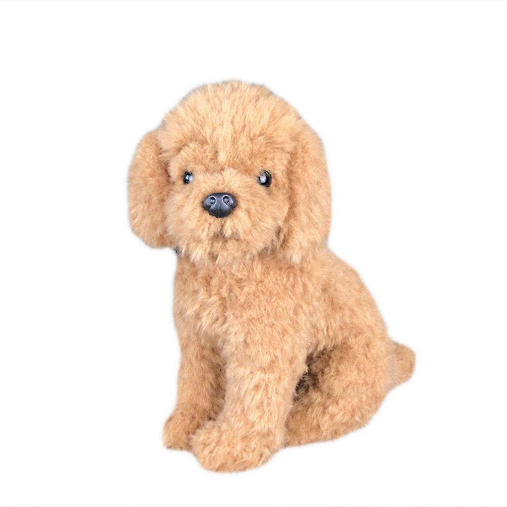 Haloppe Realistic Poodle Dog Puppy Animal Soft Stuffed Doll Sofa Couch Decor Kids Toy Sitting