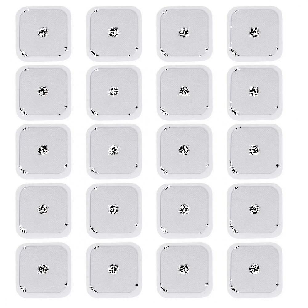 5 X 5 Cm 20 Pads Stud Tens Self Adhesive Pads Fit Beurer Tens Unit Pads Replacement Tens Electrodes Reusable SRZ