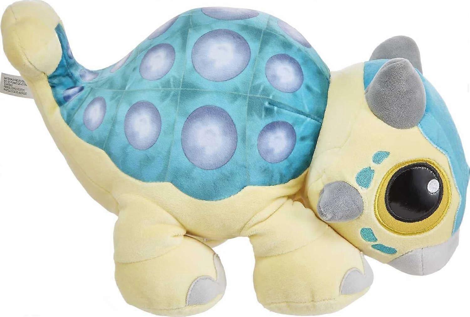 Heyone Jurassic World Feature Plush Ankylosaurus Bumpy Baby Dinosaur Toy with Roar Sound & Floppy Legs; Camp Cretaceous Soft Doll Play or Nap Buddy...