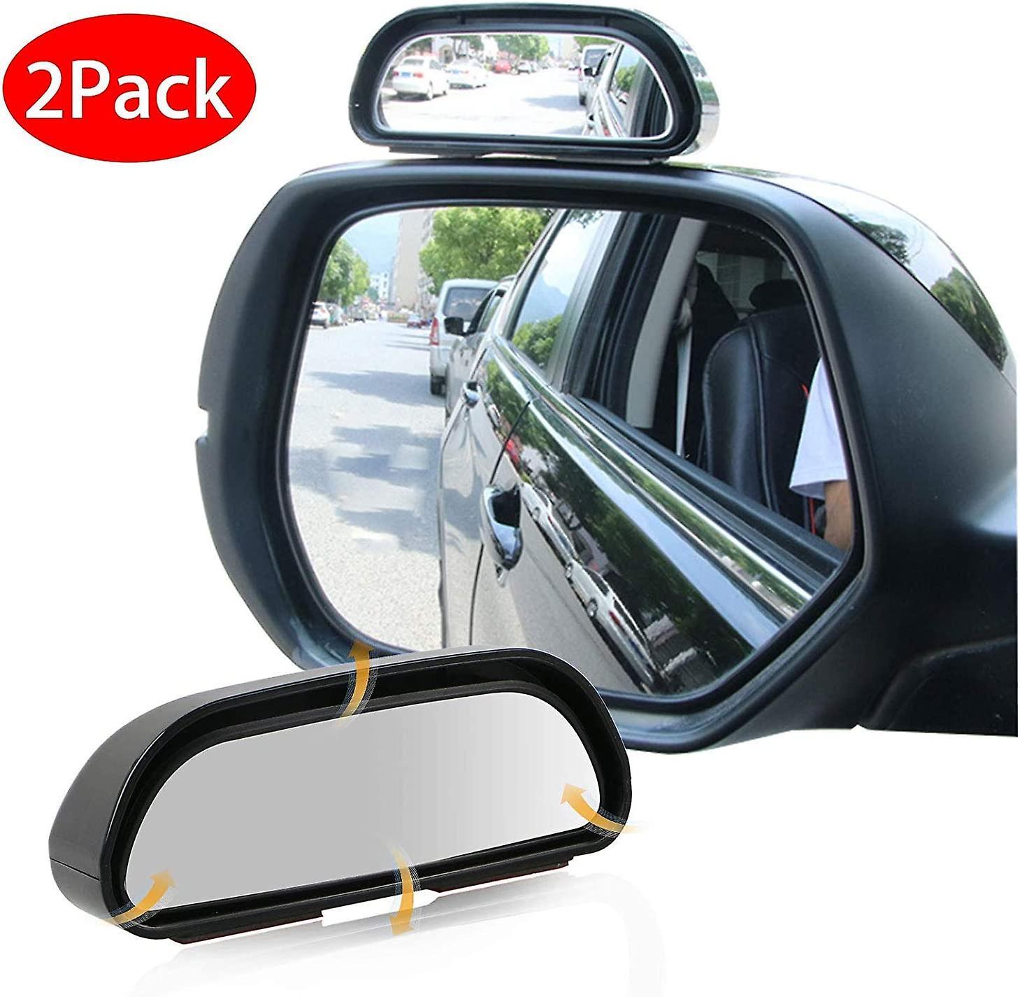 Macos 2 Pieces Of Dead Angle Mirror Car, Waterproof Hd Blind Spot Mirror, Premium Adjustable 360  Wide Angle Side Rear View Mirror For Universal Ca...