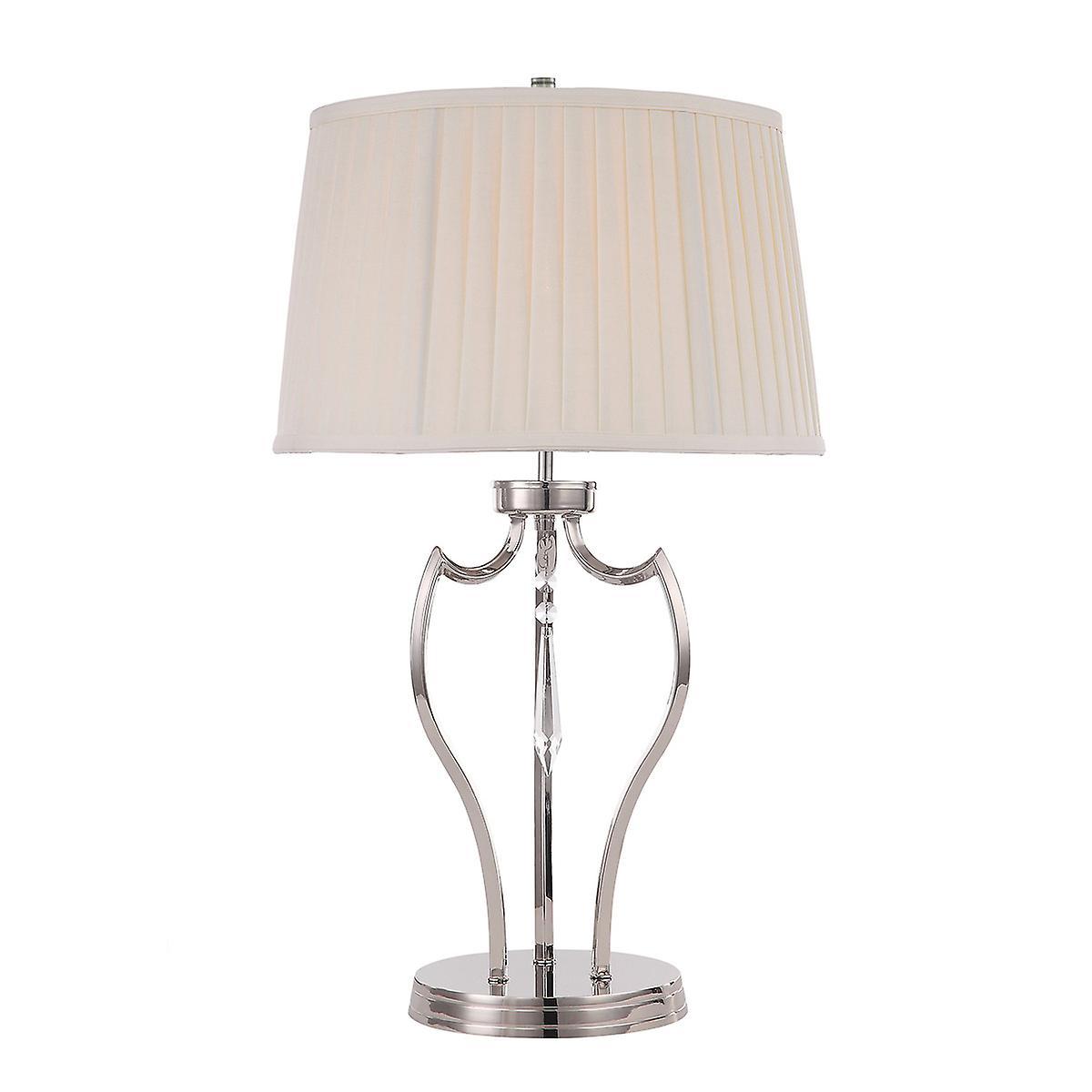 Pimlico 1 Light Table Lamp Polished Nickel E27