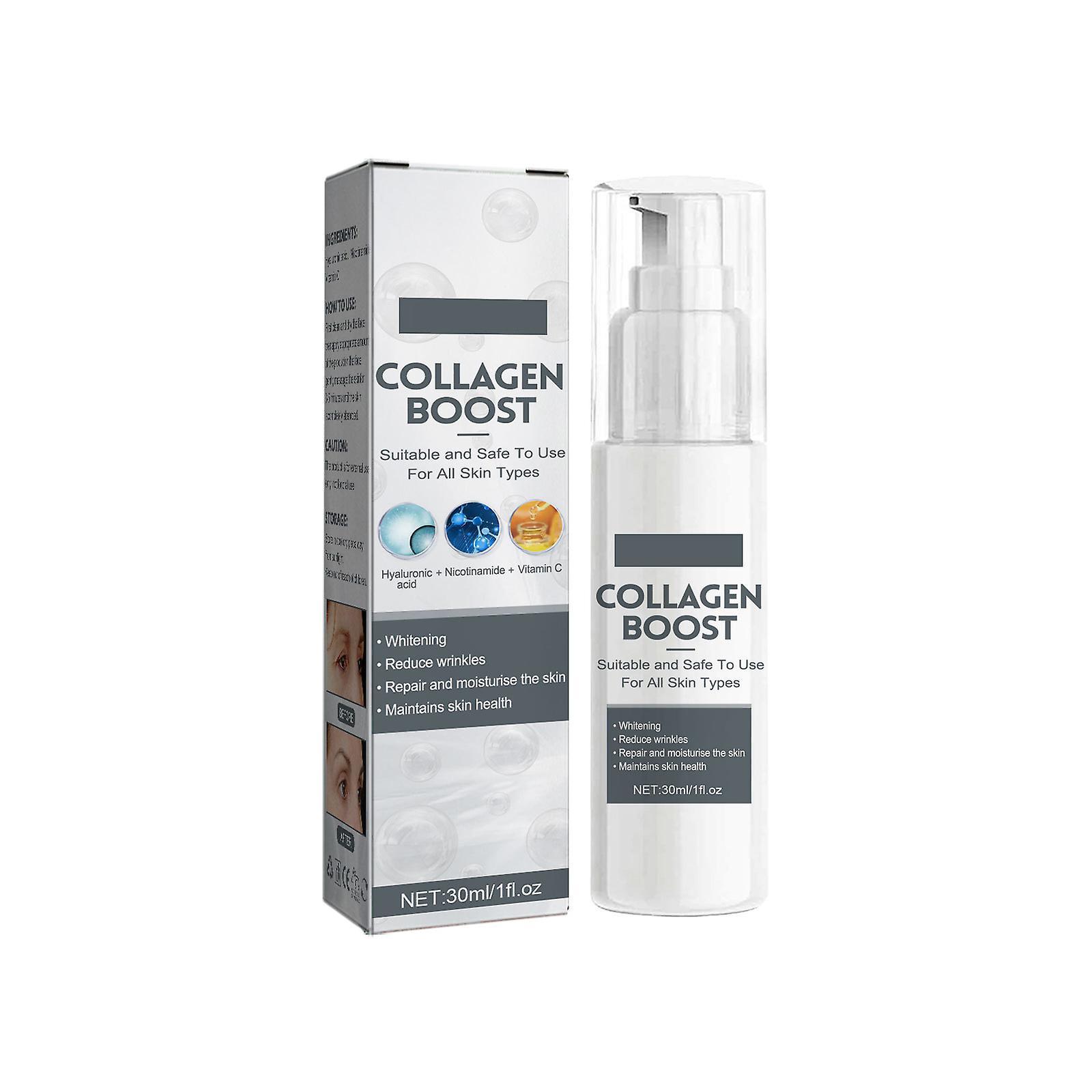 unbrand Collagen Boost Anti Aging Serum, 30ml Collagen Anti-wrinkle Cream Reduce Fine Lines, Dark Spot Corrector & Anti-aging Collagen Serum 2 pcs