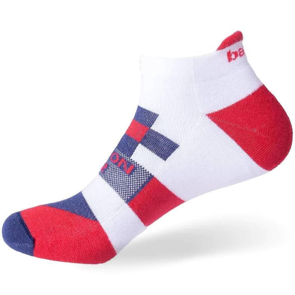 Balega London Marathon Ultralight Running Socks White/Red/Blue M