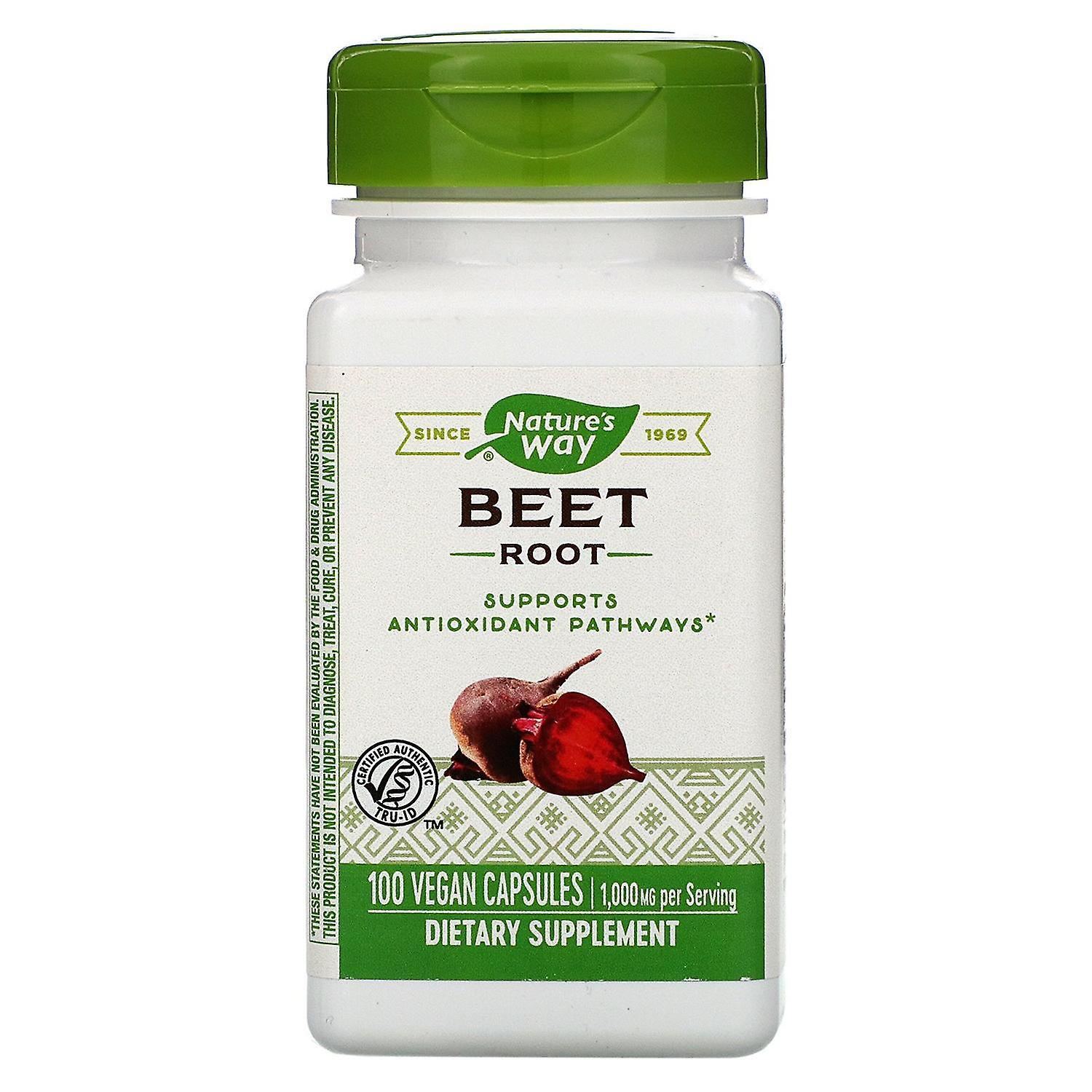 Nature's Way, Beet Root, 1,000 mg, 100 Vegan Capsules