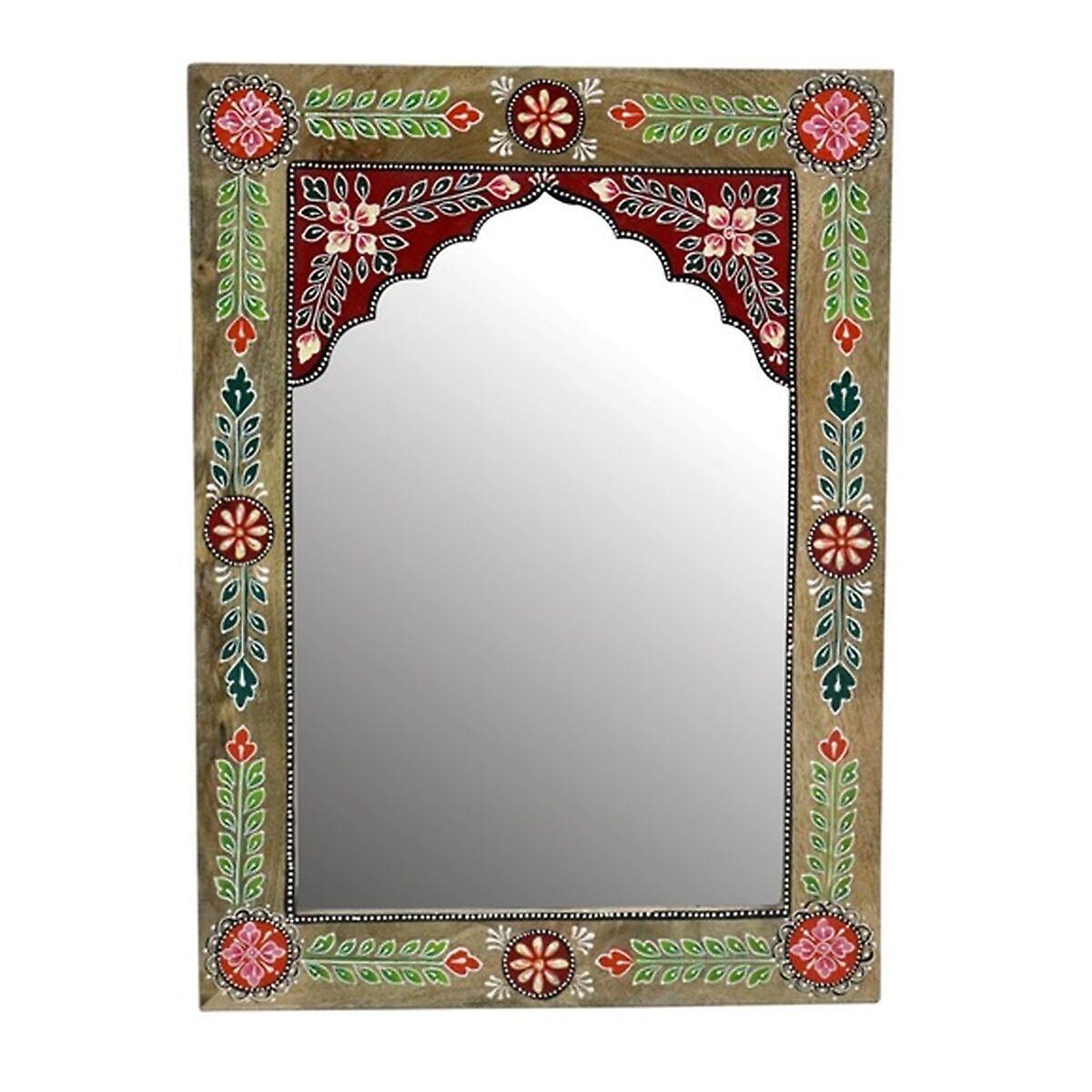 Wall mirror DKD Home Decor Floral Multicolour MDF Wood (41 x 2 x 56 cm)