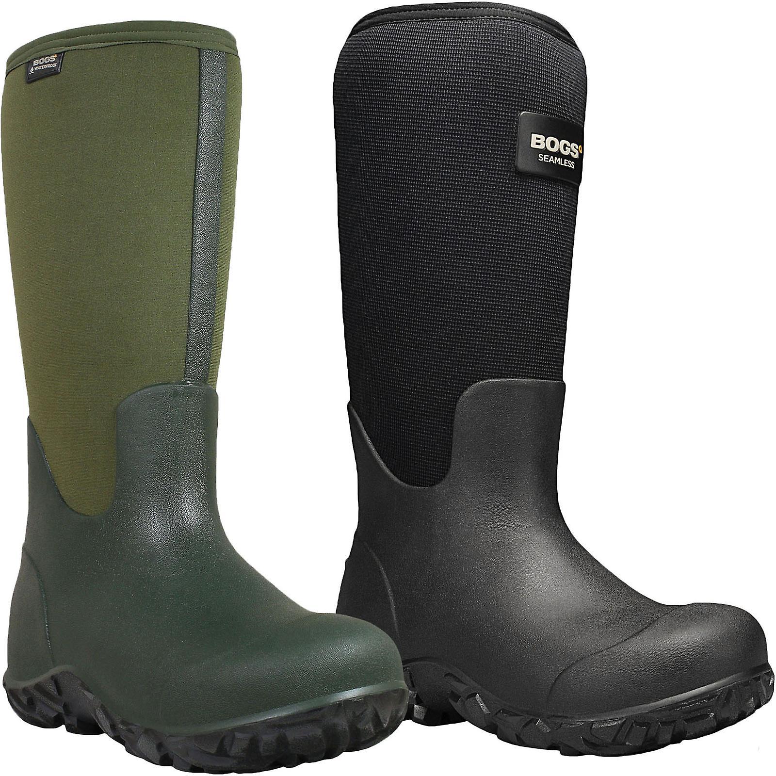 BOGS Mens Workman Tall Outdoor Insulated Waterproof Wellington Boots Wellies Black 12 UK